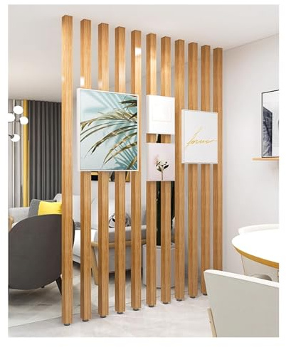 Indoor Raumteiler,Trennwand Raumteiler Modern,Raumteilers Innen Boden bis Decke Raumtrenner,Aluminium-Lamellen,für Wohnzimmer, Schlafzimmer oder Büro(8 Root,130cm/51.1in/4.26ft)