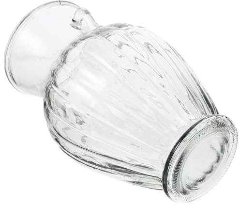 SUPVOX Vase en Verre Transparent Vintage à Grandes Oreilles Grand Vase à Fleurs en Verre pour Décor Intérieur Hydroponique Centre de Table Décoration Maison et Bureau Fraîches et Séchées