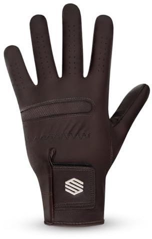 SIROKO Guante Golf Fescue Dark Brown Left Marrón