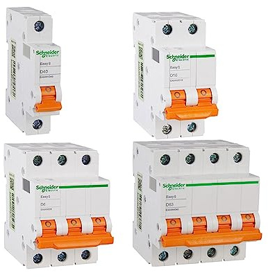 Interruptor automático pequeño tipo D EA9AN1P2P3P4P 10A~63A