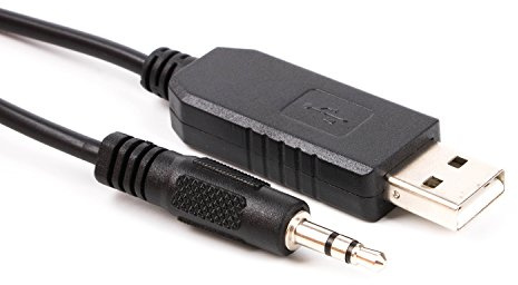 PL2303TA - Cavo adattatore USB RS232 a jack stereo da 3,5 mm, 1,8 m
