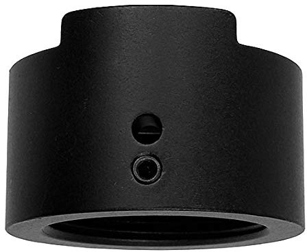 The Light Source Mega-Coupler Pipe Adapter, Black Anodized