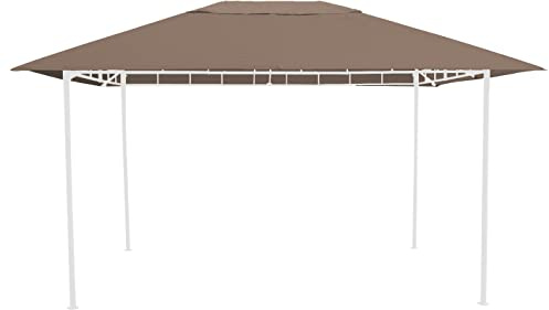 GRASEKAMP Qualität seit 1972 Ersatzdach 3x4m Taupe zu Gartenpavillon Antik Pavillon Partyzelt