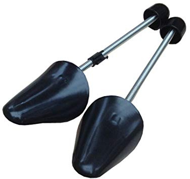 XINGZI 1 paire d'embauchoirs à ressort en plastique noir pour femme - 27 cm - Portable et réglable - Pour l'entretien des chaussures