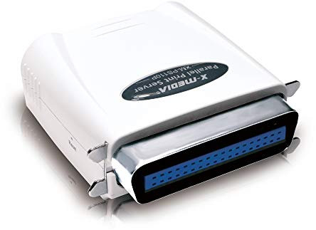 X-Media XM-PS110P - Server di stampa parallela 10/100 Mbps Fast Ethernet con porta parallela