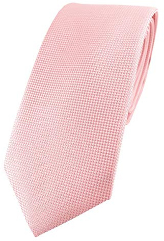 TigerTie - Corbata de diseñador de moda en lunares finamente - corbata de 7 cm de ancho
