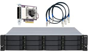 QNAP TL-R1200S-RP Expansion Unit RM: Caja de Almacenamiento JBOD SATA 6GB/s de Alto Rendimiento para Montaje en Rack 2U, 12 bahías, Metal, Purple, Compatible con Servidor