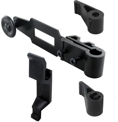 Accessoires pour Espagnolette de Volets Battants - Système de Fermeture pour Volet Battant et Persiennes - Noir Mat en matière Polyamide Résistante - Longue durabilité - Fabrication Française