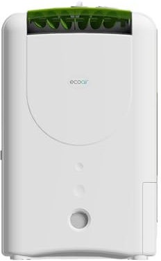 EcoAir DD1 Simple MK3 Green Desiccant Dehumidifier| Rotary Control | 7.5 Litre/Day | Quiet 34dBA | Anti Bacteria Silver Filter | Laundry | 6Kg | Home Garage Basement Boat | 3Y Warranty