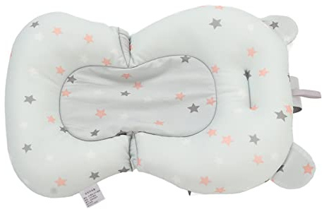 aby Badewannenkissen, Schwimmend Neugeborenen-Badewannenmatte Baby Badesitzkissen für 0-12 Monate Neugeborene, Weiches Baby Badewanne Sitzkissen Unterstützer, Bad Bett Dusche Matte (Hellblaue Sterne)