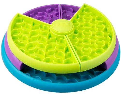 CAISHOW Slow Feeder Dog Bowl Slow Food Feeding Pet Bowl Slow Eating Healthy Design for Small Medium Size Dogs