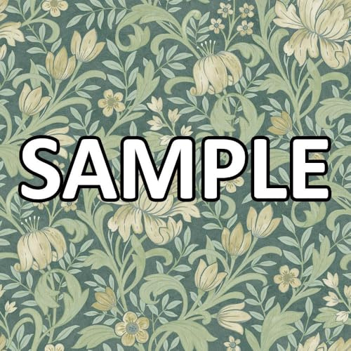 World of Wallpaper Marian Floral, Matte, Green/Multi (WOW119) Sample | Easy to apply wallcovering, Feature Wall, Vines, Foliage, Arts and Crafts, Bedroom (approx. 50cm x 30cm SAMPLE)