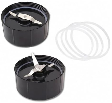 Replacement Cross and Flat Blades- Replacement Parts with Extra 4 Gaskets, for 250W Blender Juicer Mixer
