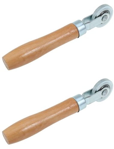 Holzgriff Traares Reifenwerkzeug Effektive Reifenreparaturen: Holz Reifenreparaturrolle Holzgriff Traares Tischdeko für Haushalt Küche und Bad Wohnzimmer Garten Büro, 2 Stück