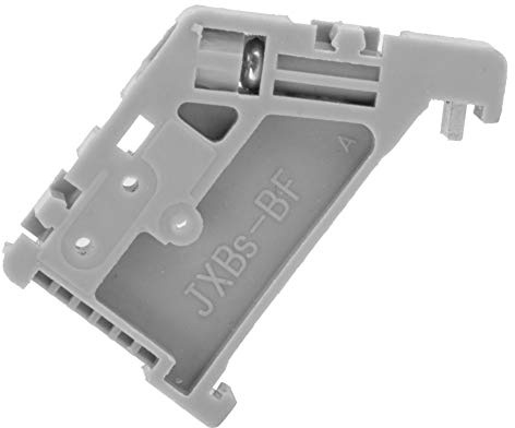 Fermo per Guida DIN, Clip di Montaggio per Guida DIN, 35 mm, 50 Pezzi, Tappo Terminale per Morsettiera, Grigio50 Tappi Terminali per Morsettiera per Guida DIN 35 Mm, Fissaggio a Vite