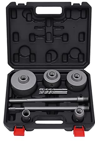 Bohrkronen Set 9 Stück Ø 30/40/68/80/100mm Kernbohrer, Loch Säge Kit mit Beton Loch Säge Set, Hohe Festigkeit, SDS Plus Arbor Schaft für Mauerwerk Steine Kunststeine Beton Marmor Fliese