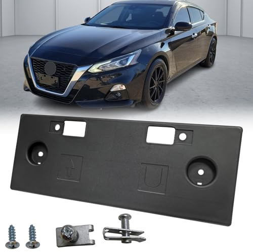 GZVKE Front Bumper License Plate Frame Mounting Bracket Tag Holder Fits for Nissan Altima 2019 2020 2021 2022 Replace 962106CA0A ，NI1068147