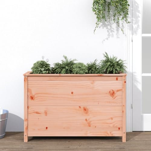 JHQHSM Fioriera Rialzata Giardino, Fioriere da esterno Vasi per piante Cassetta per piante Rialzato da giardino Adatto per Patio Caffetterie Giardino Bar 119,5x40x78cm Legno Massello Douglas