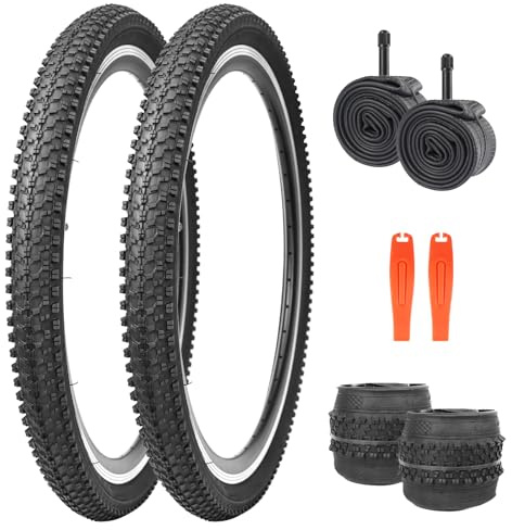 GRELiving Fahrrad Reifen Mantel Fahrradreifen 24/26 x 1.95 Faltreifen für Stadtrad,Kind Mountainbike,Beach Bike