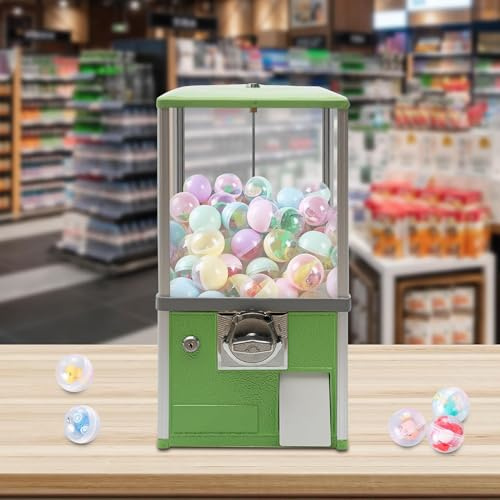 Máquinas expendedoras, minimáquina de chicles, máquina de dulces, máquina de cápsulas con cerraduras para juguetes de cápsulas de 4,5 a 5,5 cm de diámetro para el hogar, tiendas de videojuegos y com