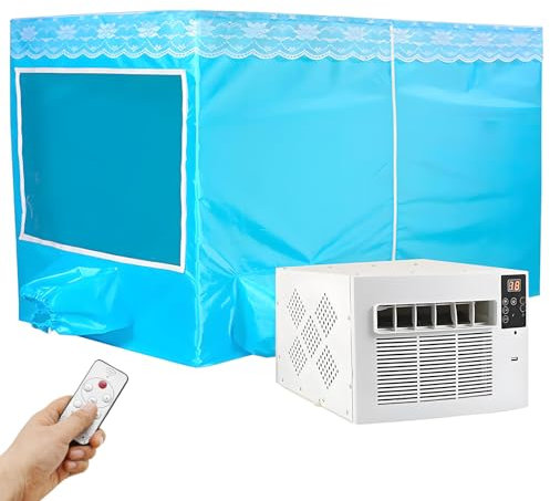 Portable Air Conditioner, Energy Saving Compressor Cooling AC Unit, Mini Room Air Conditioners with Touch and Remote Control Design, for Home Dorm Office Pet,Airconditioning+1.2mtent