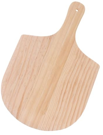 GLEAVI Wood Pizza Peel Paddle with Handle Wood Board for Cheese Bread Baking and Serving Multipurpose Pizza Baking and Serving Tray with Hanging Design