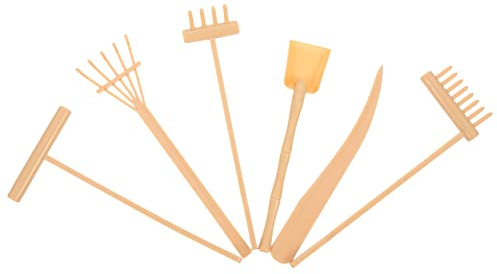 6pcs Zen Garden Mini Rake Tools Plastic Sand Table Accessory