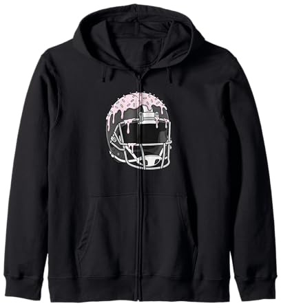 Casco da Football Americano Sportivo con Spruzzi a Goccia per Ragazzi e Ragazze Felpa con Cappuccio