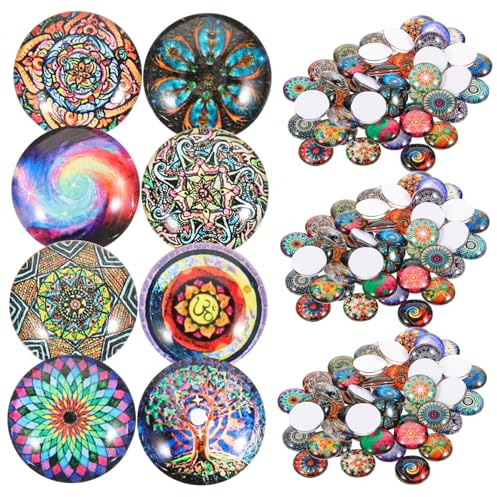 ULTNICE 200 stücke Runde Glasmosaik Fliesen Mixed Mosaik Glas Stücke für DIY Handwerk Schmuck Machen 10mm