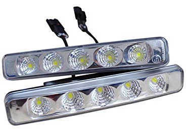 AUTO-STYLE Satz Universal-Tagfahrleuchten (TFL) - 4W Spot Light LED - 192x32x41,5mm - inkl. E-Prüfzeichen