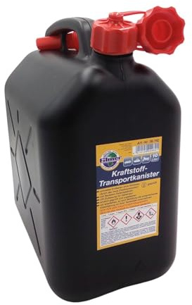 Benzinkanister 10 Liter Kraftstoffkanister Reservekanister Kunststoff Grün | Filmer, Ausgießer, Kraftstoffbehälter, Dieselkanister, UN-zugelassen, robust, dicht, Auto, Camping, Transport, Benzin