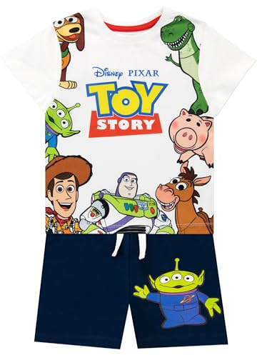 Disney Camiseta Conjunto de Top y Shorts para niños Toy Story Multicolor 4-5 Años
