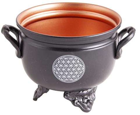 Räuchergefäß - Caldron Blume des Lebens - Eisen mit Gusshenkel - Sindaril