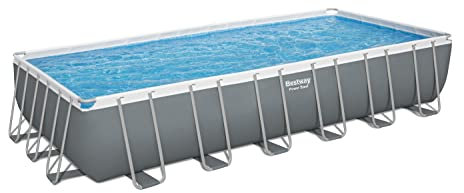 Bestway® Power Steel™ Ersatz Frame Pool ohne Zubehör 732 x 366 x 132 cm, grau, eckig