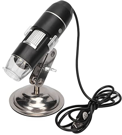 Haut Scalp Detector, 1000X Vergrößerung Multifunktions-Haar-Mikroskop 8 LED-Licht-Chips klare Bilder Portable Haar Follikel Gesundheit Analysator für Beauty Salons und Friseure