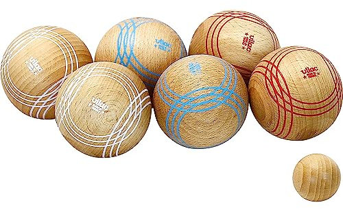 Vilac - Complete Boccia-Spiel – Outdoor-Spiel – Geschicklichkeitsspiel aus Holz – Gesellschaftsspiel – 6 Bunte Kugeln – für Kinder ab 5 Jahren