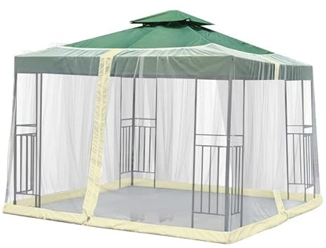 Patio Umbrella Mesh Umbrella Patio Umbrella Mosquito Net Adjustable Mosquito Net Equipped with Double Zippers Parasol Insect Net Cover Outdoor Parasol Mosquito Net