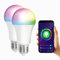 XCOAST 2er Pack E27 Glühbirne 800lm 60Watt Smart WLAN LED RGBW dimmbar Smart Life App Sprachbefehl per Google Home Energieverbrauchsmonitor Warmweiß bis Kaltweiß kein Hub nötig