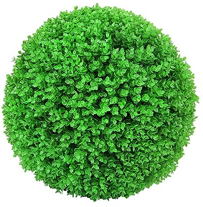 EIOLWJIEO Palla topiaria Artificiale dall'aspetto Realistico con Bassa Manutenzione Ampia Applicazione Palline Decorative in plastica Finta bosso, Verde 35 cm