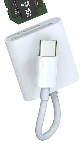 Adattatore USB C Lettore Schede SD Micro SD 3in1 Multipresa Card Reader per Apple iPhone15 Pro Max Plus per iPad 10、Air4/5、Mini6、12.9 Macbook Air Compatibile con Samsung Accessori PC Computer Prese