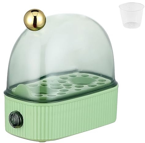 GeRRiT Small Egg Cooker,Egg Steamer,2 Egg Capacity Electric Egg Cooker for Hard Boiled Eggs for Quick Egg Cooking, Perfect for Dormitory, Household (Green)