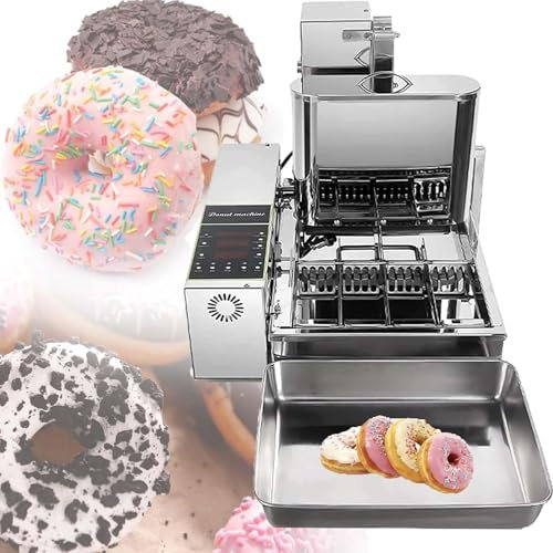 RRXEOUU Automatic Donut Maker Machine, Commercial Automatic Donut Machine, Digital Donut Fryer, Mini Donut Maker, Donut Machine