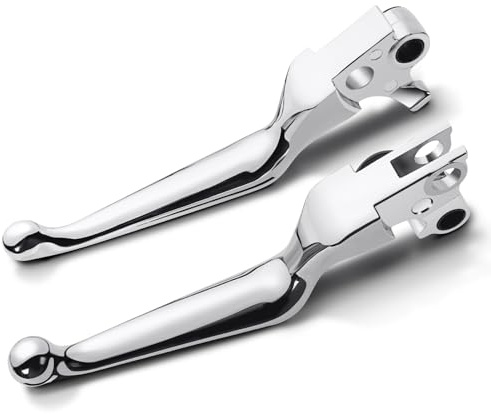 Amazicha Motorcycle Brake Clutch Lever Compatible with Harley '96-'03 XL, '96-'17 Dyna (Except '16-'17 FXDLS), '96-14 Softail and '96-'07 Touring Models (Chrome)