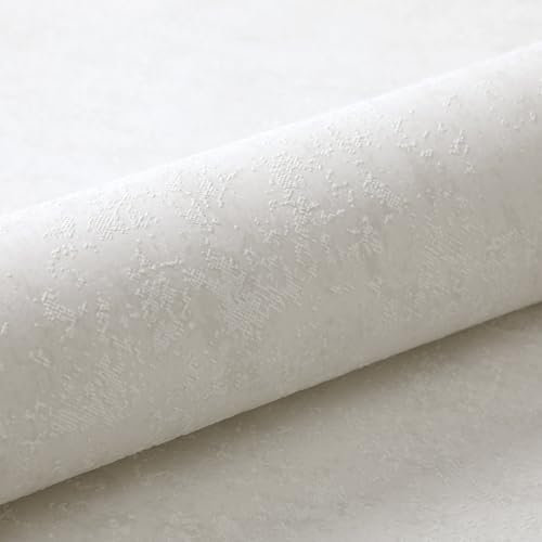 Beige White Thick Concrete Effect Wallpaper - Industrial Textured Cement Shabby Chic Contact Paper Roll - Faux Matte Feature for Bedroom Living Room