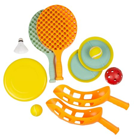 Mookie Activo 5in1 Multiplay Set Ultimate Outdoor Sports Collection for Family Fun, Includes Flying Disc, Scoop and Toss, Catch a Ball, and Bat & Ball Games in Reusable Carry Bag, Ideal for Ages 3+