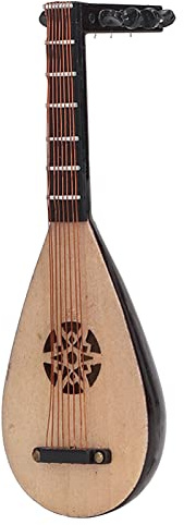 Laute Model Ornamente Simulation Pipa Chinesische Gitarrenminiatur Musikinstrumente Display Dollhouse Pine