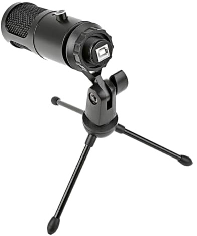 KOMBIUDA Professional Usb Condenser Microphone Desktop Gaming Mic Boom Arm Livestreaming Kit