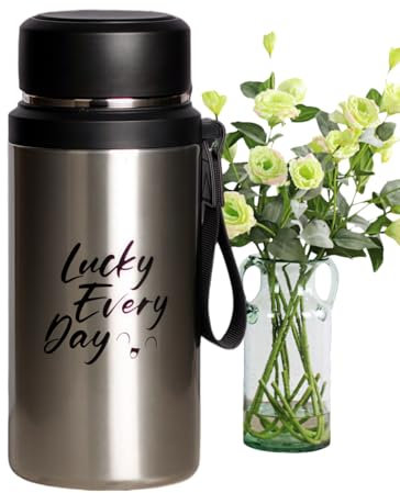 Isolierte Trinkflasche | 800 ml Edelstahl Thermo Teetasse Mit Teefilter,Vakuumisolierte Trinkflasche Für Auto, Zuhause, Studio, Outdoor, Fitness