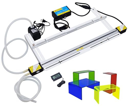 Plieuse à chaud pour acrylique avec support, cintreuse légère pour plastique acrylique PVC avec caisson lumineux chauffant pour la fabrication de panneaux décoratifs, épaisseur 1 à 6 mm,60cm/24in
