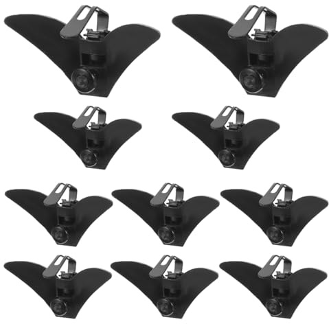Gatuida Men's Tie Clips 10pcs Metal and Plastic Necktie Clip Set for Wedding Banquet Graduation and Daily Wear